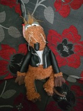 Rizzo the rat jim Henson vintage the muppets leather jacket plush teddy