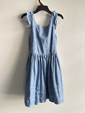 Toddler Girls Size 5T Polo Ralph Lauren Overall Denim Dress With Pockets NWOT