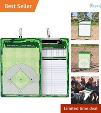 Dry Erase Coaches Clipboard Baseball Softball Mini Plastic Double-Sided Score...