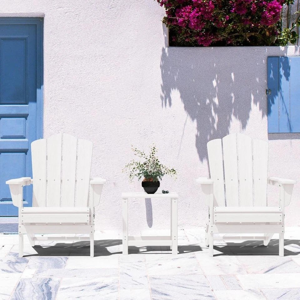 Sillas Adirondack de plástico Jeary Silla Adirondack de plástico plegable HDPE (¿1 paquete? Foto 4 de 4