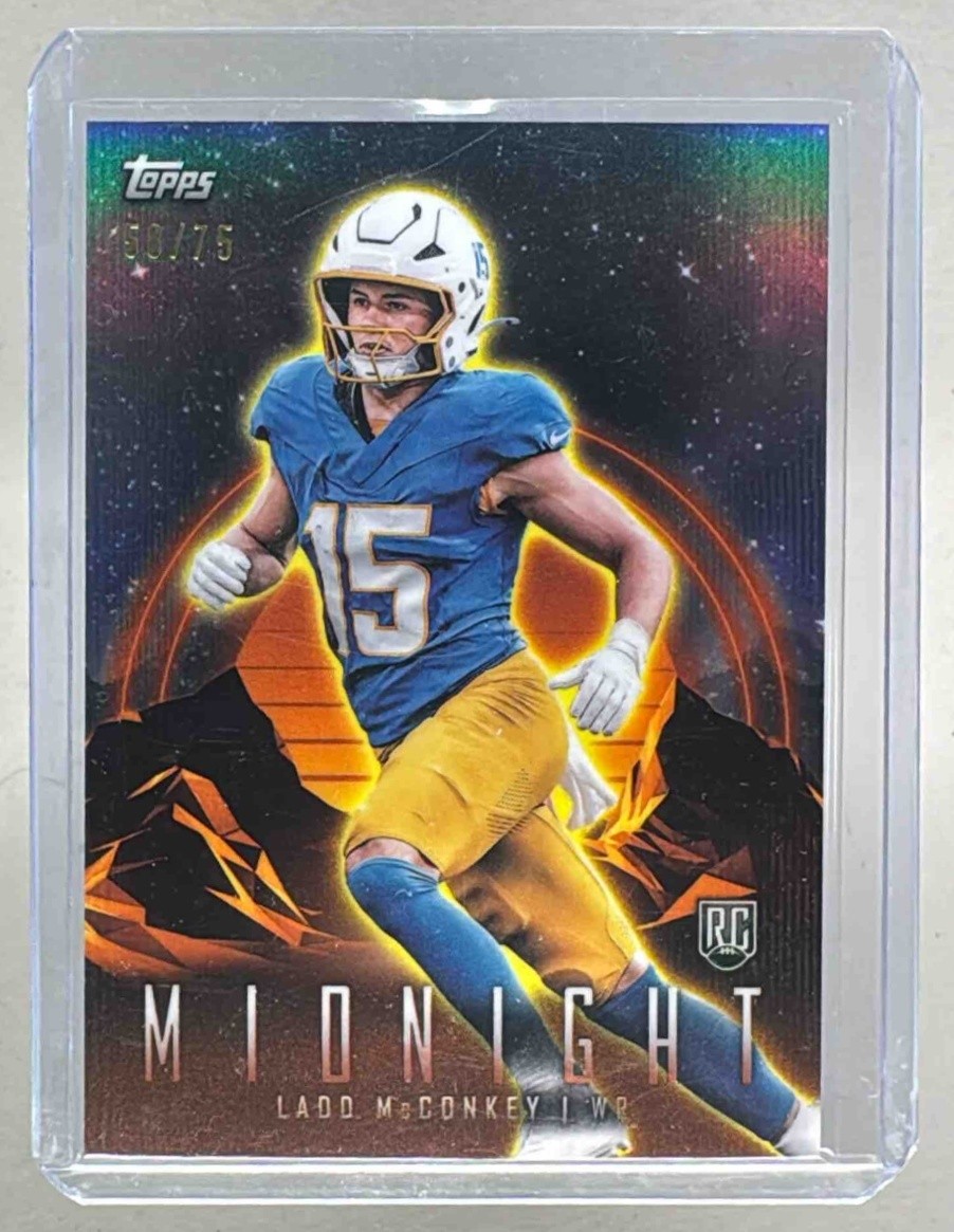 Ladd McConkey 2024 Topps Midnight #52 Dusk Rookie RC /75