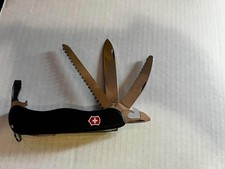 Victorinox Vintage 1998 Fireman 5487 Black Swiss Army Knife, Excellent Condition