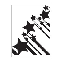 PräGeschablone Sterne 14,6X10,7Cm Vaessen Creative Embossing Folder Karten