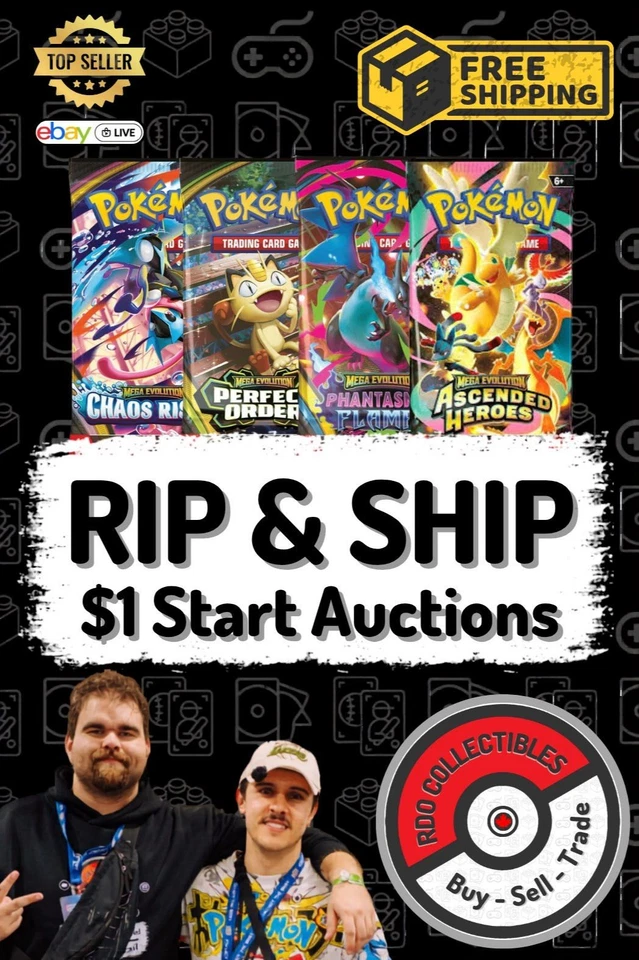 $1 Start | FREE SHIPPING! | Hits Only | Pokemon Pack Rip & Ship | Saturday