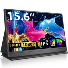 15,6" Tragbarer Monitor UPERFECT Full-HD USB-C 1080P Monitor mit HDMI / Typ-C DE