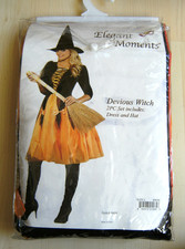 HEXEN KOSTÜM -- ELEGANT MOMENTS -- GR. L -- 2 TEILE -- KARNEVAL