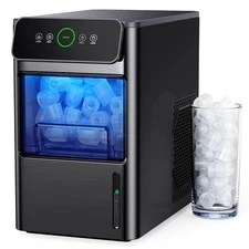 Silonn Ice Maker Machine - Portable Ice Cube Maker, 20lbs of Bullet Ice per Day