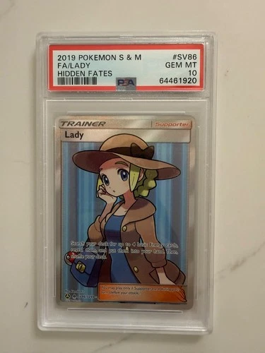 Pokemon Lady SV86/SV94 Hidden Fates: Shiny Vault Holo PSA 10