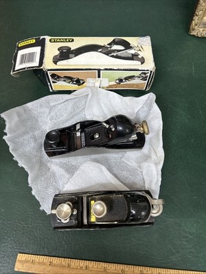 Stanley G12-220 Block Plane~ England W/ Box & 12-020 Made in USA