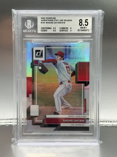 2022 Donruss - Variation Shohei Ohtani #147 Season Stat Line Pitching /318 Low P