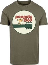 Peanuts T-Shirt Herren Woodstock 1969 khaki