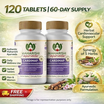 Maharishi Ayurveda Cardimap 120 Tablets Herbal Heart Support 60 Day Pack