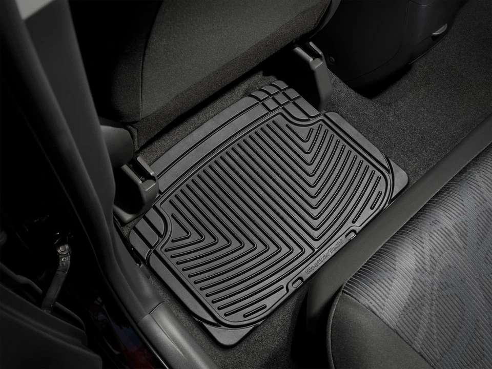WeatherTech All-Weather Floor Mats for W20 - 2nd Row Black - Image 2 of 4