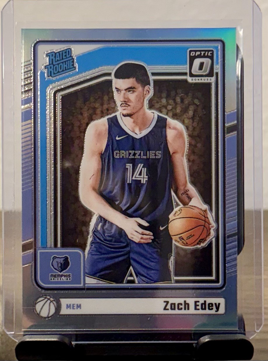 2024-25 Donruss Optic Zach Edey Rated Rookie Holo #288 Memphis Grizzlies