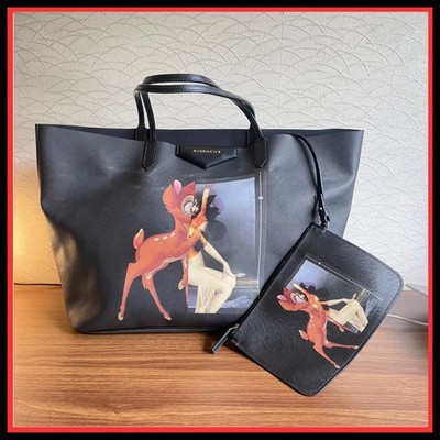 Givenchy Antigona Bambi Tote with Pouch Women Leather Used From - Main Image