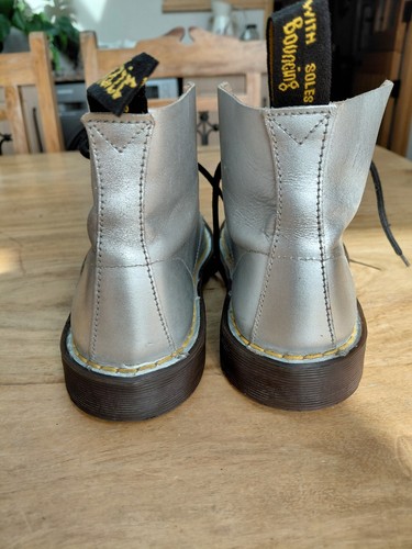 Doc Martens, Size 4, Vintage, Made In England, Air Wair, Silver, Ex Used Con - Picture 7 of 9