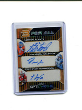 2025 Leaf Optichrome Gold Jeanty Hampton Henderson Triple Rookie Auto 1/1