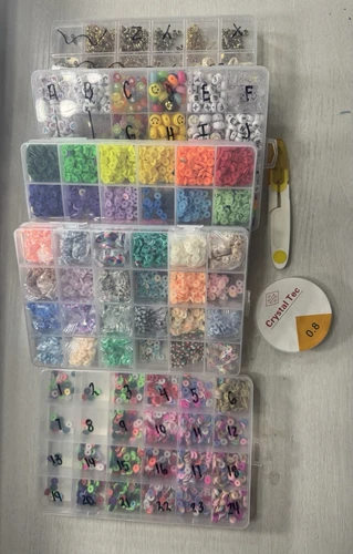 BIG PACK Clay Bead Bracelet Jewelry Making Kit Supplies 