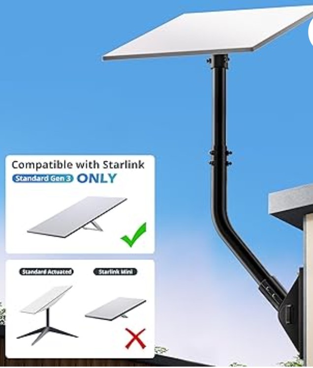 UBeesize Starlink Mount Gen 3, Starlink Pole Mounts for Gen 3 Standard Satellite