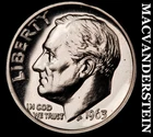 1963 Silver Roosevelt Dime - Choice Gem Proof  Lustrous  No Reserve  #K4168