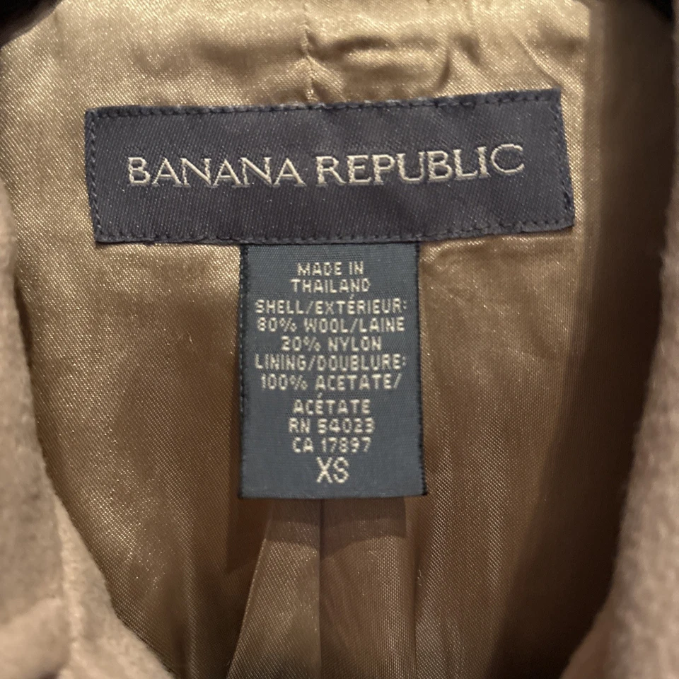Abrigo Banana Republic para mujer XS de lana Foto 2 de 4