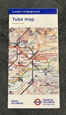 London Underground Tube Map W idealnym stanie listopad 2022