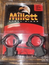 CZ 527 Millett 1” Angle-Loc Matte Black Steel Scope Rings Brno Medium FREE SHIP