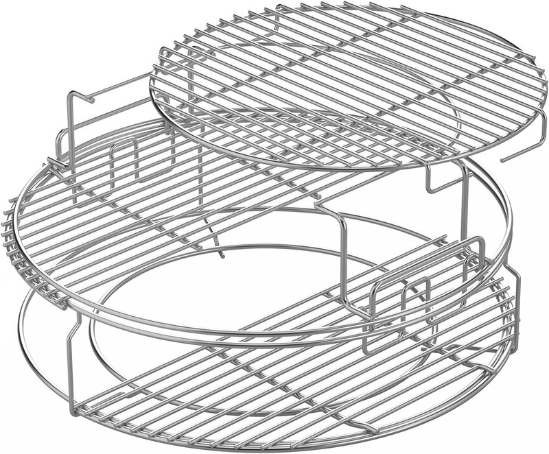 Stainless Steel 5-Piece EGGspander Kit Cooking Tools for Large Big Green Egg BBQ