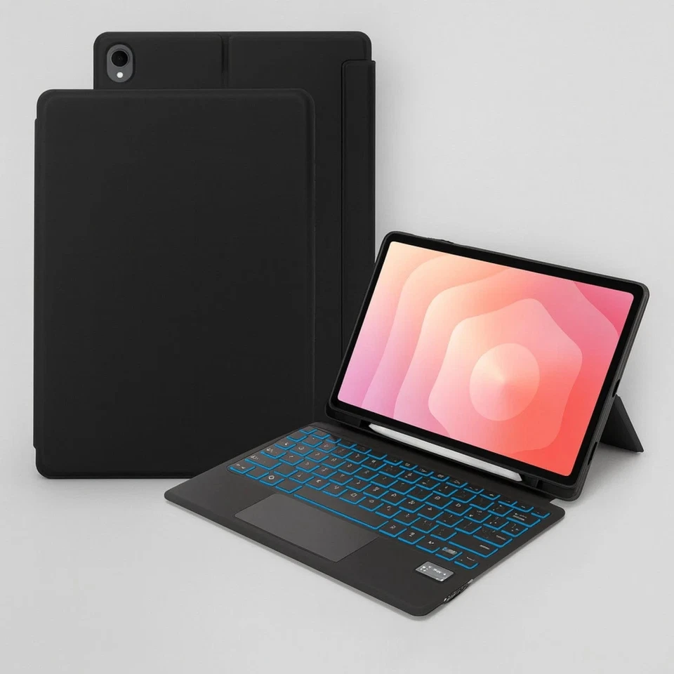 Samsung Galaxy Tab S11 Keyboard Case - Slim Backlit with Trackpad - Image 3 of 4