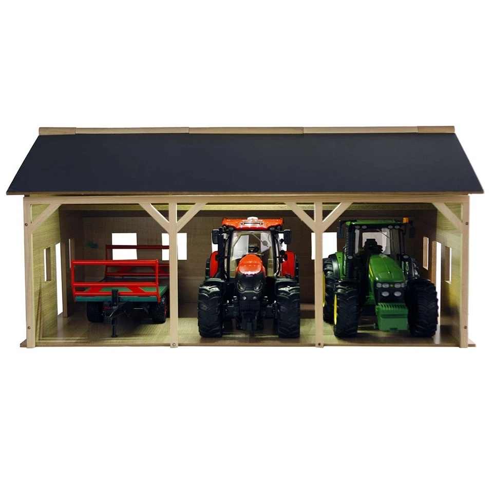 1/16 Farm Machinery 3 Bay Shed Equipment Barn Implement Building Storage 610340 - Image 2 of 4