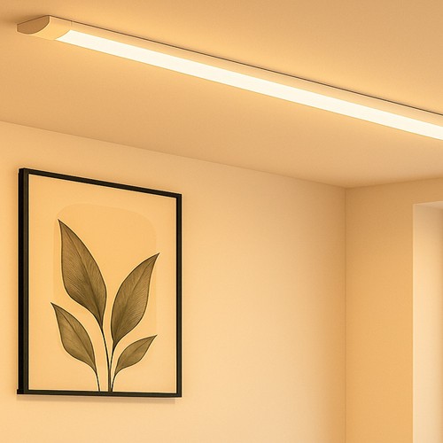 LED Batten Light 3000K Warm Light Fluorescent Strip Light Slim Fitting LEDBRITE - Afbeelding 7 van 7