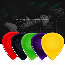 6pcs Thick Acrylic Guitar Picks Set 1mm 2mm 3mm Stubby Plectrums