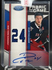 Ryan Callahan - 2011-12 Totally Certified Fabric of the Game Jersey Auto /25