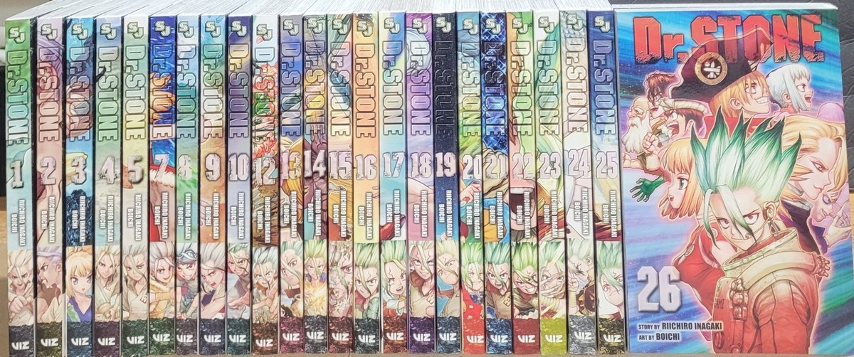 Dr.STONE 1〜27 Dr. Stone manga Vol 1-27 + Reboot English Graphic Novels Brand New