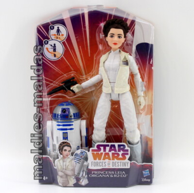 Star Wars 11 Force of Destiny Deluxe Adventure Puppe Leia & R2-D2 C1629 NEU/OVP