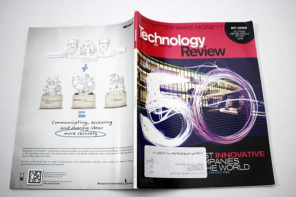 MIT Technology Review Magazine "Can Twitter Make Money?" March/April 2010 NICE! - Imagem 2 de 2