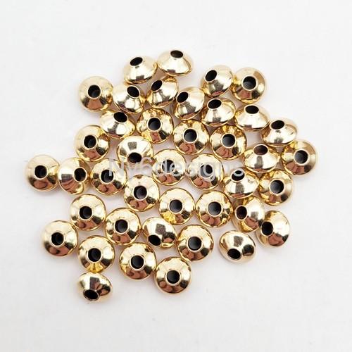 Cuentas de platillo llenas de oro 3,6 mm 4,5 mm 5,5 mm 7,3 mm 7,8 mm hágalo usted mismo joyería oro 14k - Imagen 13 de 21