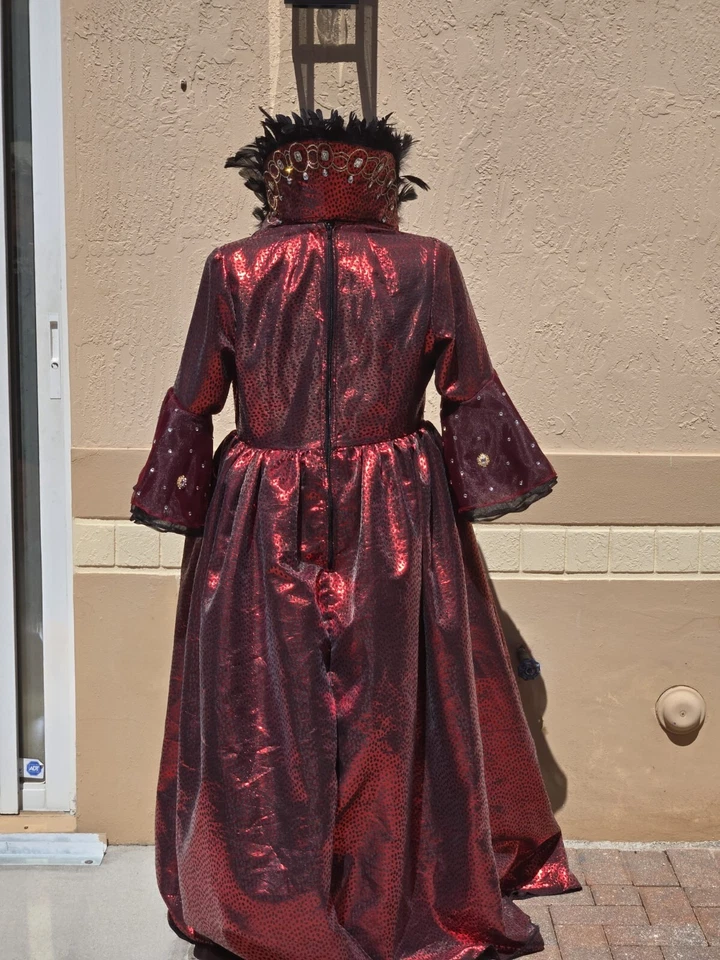 Vestido hecho a mano inspirado en la reina malvada de Once Upon a Time para cosplay talla 22 Foto 3 de 4