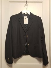 Gap Women's Academy Blazer, Navy, Lined, Polyester Blend, Size 12, NWT