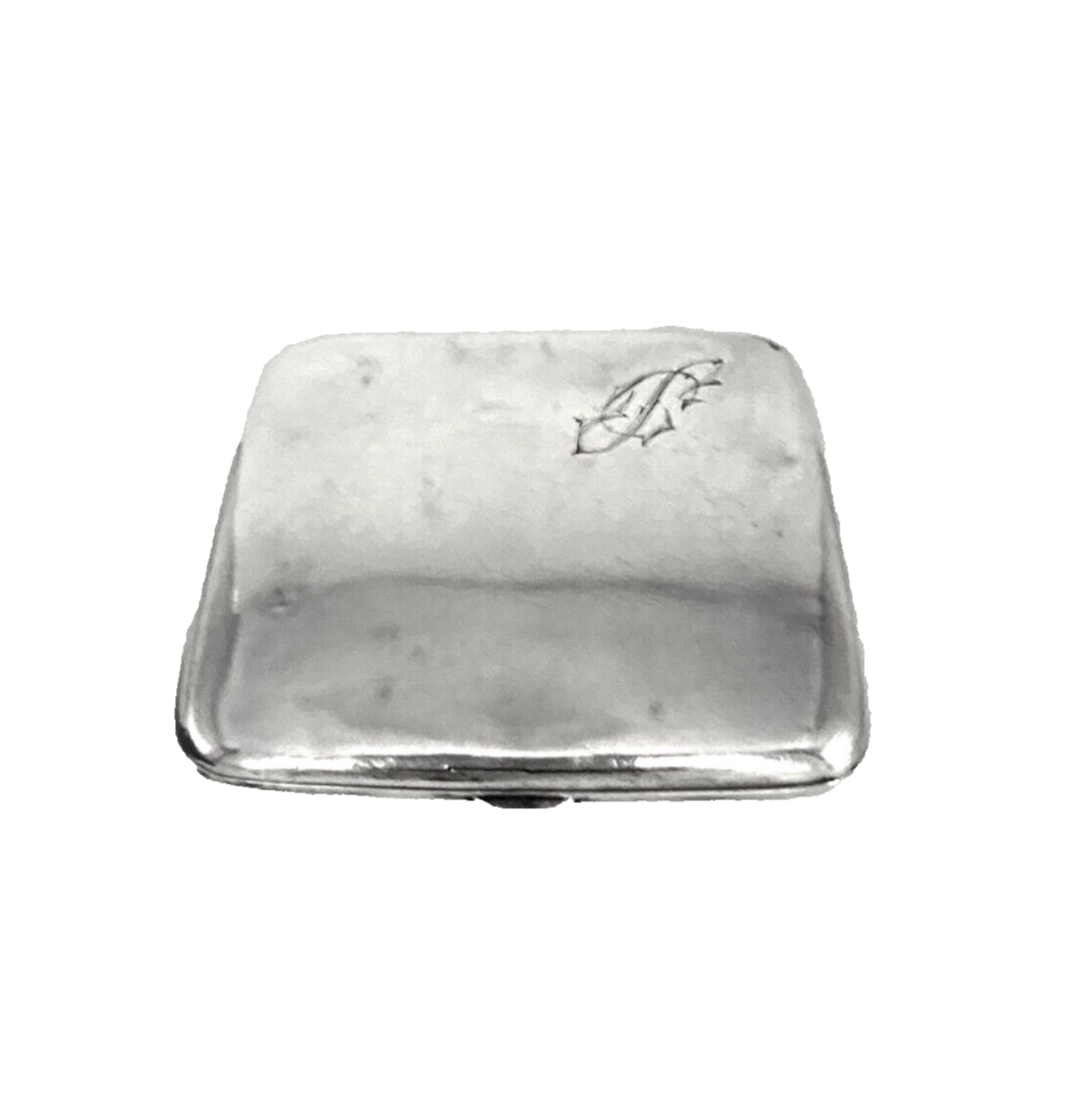 solid silver cigarette case Cigarette Case Initials “G.S.” Silver 800 Vintage 20s Antique