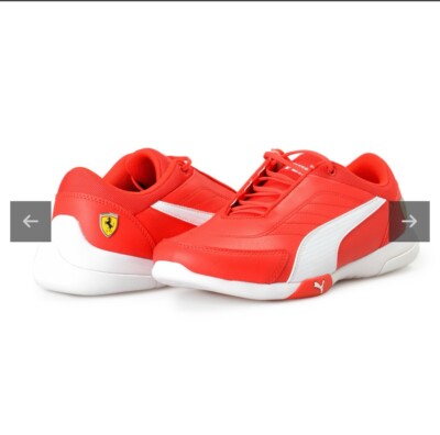 PUMA Ferrari Kart Cat 3 Men s Shoes Red White Size 9 - Motorsport Style - New Wi