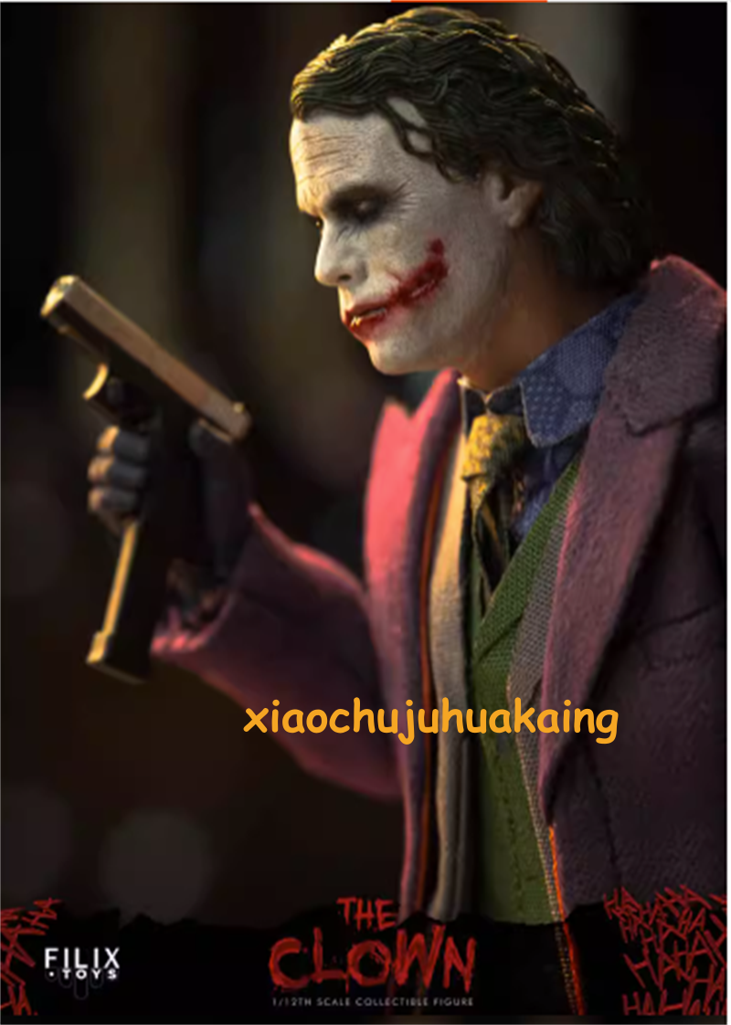 ジョリージョーカー New FILIX TOYS FX004 1/12 Joker Heath Ledger 6