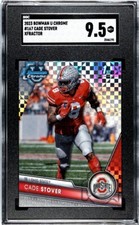 2023 Bowman Chrome U 167 Cade Stover XFractor SGC 9.5 MINT+ RC Ohio State