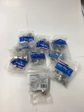 QTY Of 9 PLUMBSHOP Water Stop 1/4 Turn Angle Stop 1/2" NOM x 3/8" OD, PLB101X P