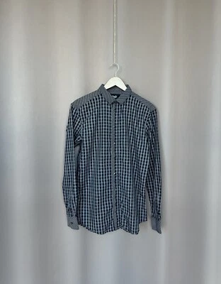 Dolce Gabbana Checked Button Shirt Mens Size 52 or M/L Slim Fit Long Sleeve - Image 1 of 4
