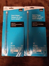 2 Designers Edge 10" Quartz  Rough Service 1500W Bulbs T1