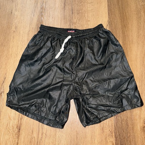 Vintage Yale Gym Shorts Mens Athletic THIN Nylon Shiny Glanz Sexy USA NOS Small - Picture 2 of 8