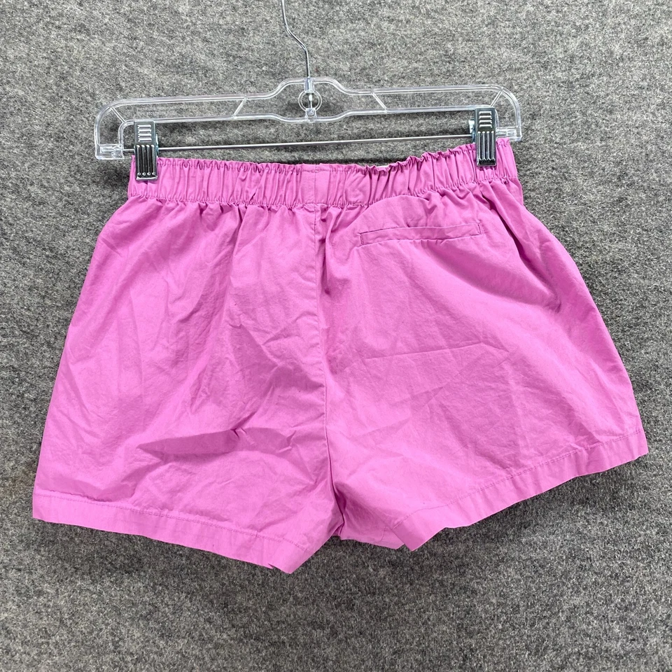 Pantalones Cortos Urban Outfitters Mujer XS Púrpura Tiro Alto Chino Algodón Pull On Bolsillos Foto 2 de 4