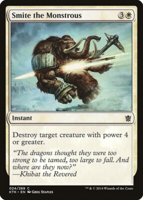 MTG Smite the Monstrous Khans of Tarkir 024/269 Regular Common Near Mint NM