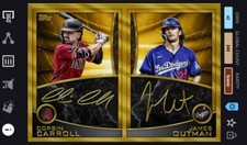 [DIGITAL CARD] TOPPS BUNT 2023 CORBIN CARROLL & JAMES OUTMAN, RC ICONIC DUAL SIG